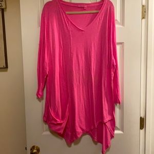 Fresh Produce Pink Tunic..size 2X